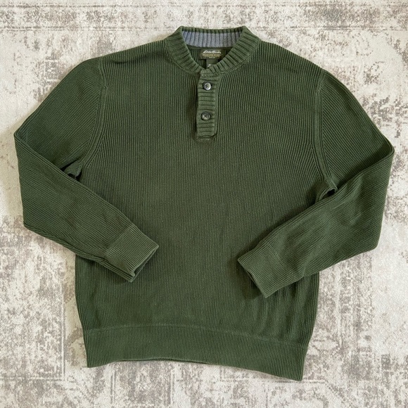 Eddie Bauer Other - Men's Olive Green Eddie Bauer Sweater Sz M